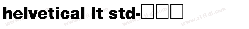 helvetical lt std字体转换
